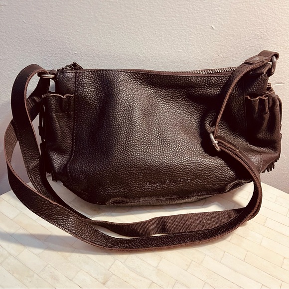 Spikes & Sparrow Handbags - Spikes & Sparrow Misti in Dark Brown 100% Genuine Leather Shoulder Bag